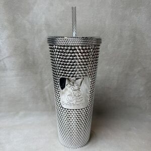 Mickey Mouse Disney‎ 100 Starbucks Tumbler w/ Straw Walt Disney World Silver
